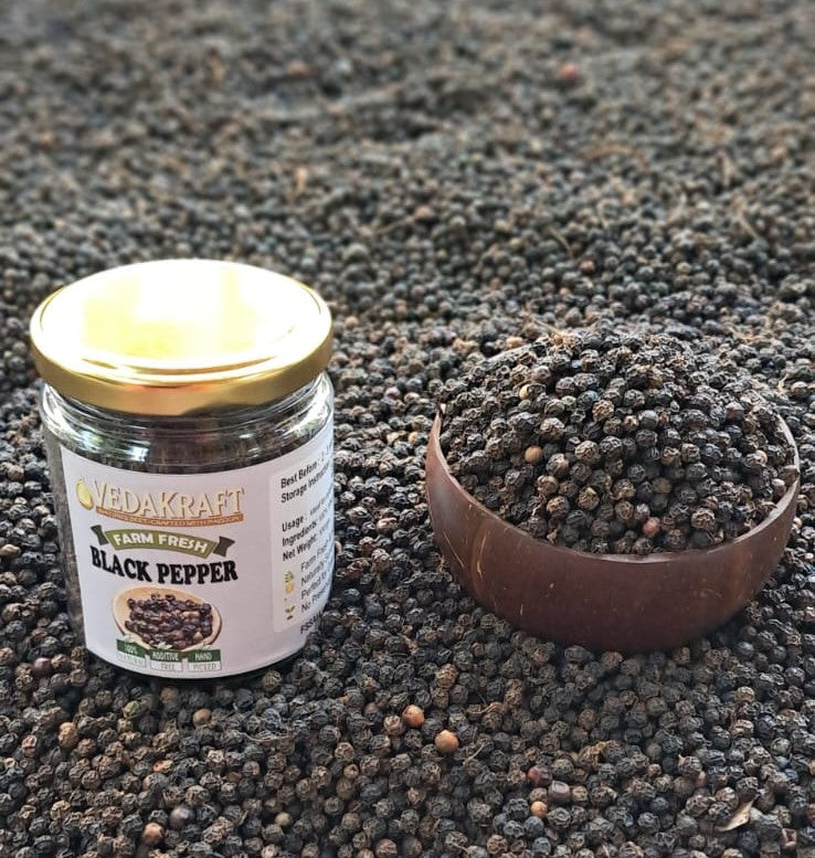 Premium Sundried Black Pepper – Farm Fresh Gourmet Gift Jar (100g)